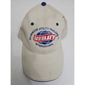 Shamrock Utility Trailers International Cap Lancaster PA Embroidered Hat Ivory